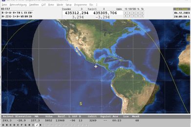 Satellitenbetrieb über den Satelliten IO-117